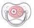 Obrazek Canpol babies smoczek uspokajający kauczuk 0-6m okrągły NEWBORN BABY