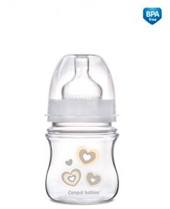 Obrazek Butelka szerokoot.antykolk.EasyStart- Newborn baby 120 ml beż serdusz.