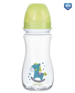 Obrazek Butelka szerokootw. antykolkowa EasyStart- Toys 300 ml zielony konik