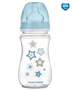 Obrazek Butelka szerokootw. antykolk. EasyStart-Newborn baby 240 ml nieb.gwiaz