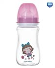 Obrazek Butelka szerokootw. antykolkowa EasyStart- Toys 240 ml różowa lala