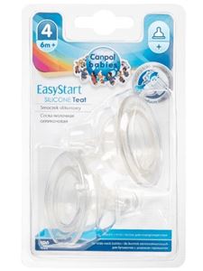 Obrazek Canpol babies smoczki silikon 3-przepływ do but. szer. 2szt EASYSTART