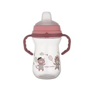 Obrazek Canpol babies kubek z silikonowym ustnikiem FirstCup 250ml BONJOUR