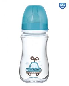 Obrazek Butelka szerokootw. antykolkowa EasyStart- Toys 240 ml niebieski sam.