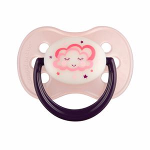 Obrazek Canpol babies smoczek uspokajający silikon 6-18m okrągły NIGHT DREAMS