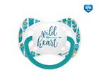Obrazek Canpol babies smoczek uspokajający silikonowy 6-18m symetryczny WILD