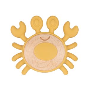 Obrazek Canpol babies gryzak drewniano-silikonowy dla niemowląt KRAB