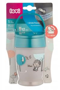 Obrazek LOVI Mój Kubek ze słomką JUNIOR 250ml Lovely Boy